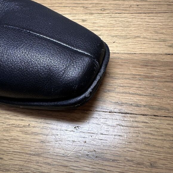 Kenneth Cole Women's Edie Square Toe Black Block Heel Boot Size 9 Leather $179 - Picture 7 of 8